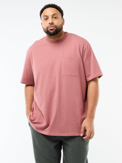 Camiseta de manga corta con bolsillo en el pecho - Kiabi
