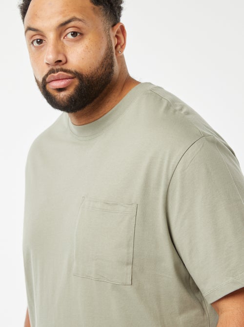 Camiseta de manga corta con bolsillo en el pecho - Kiabi