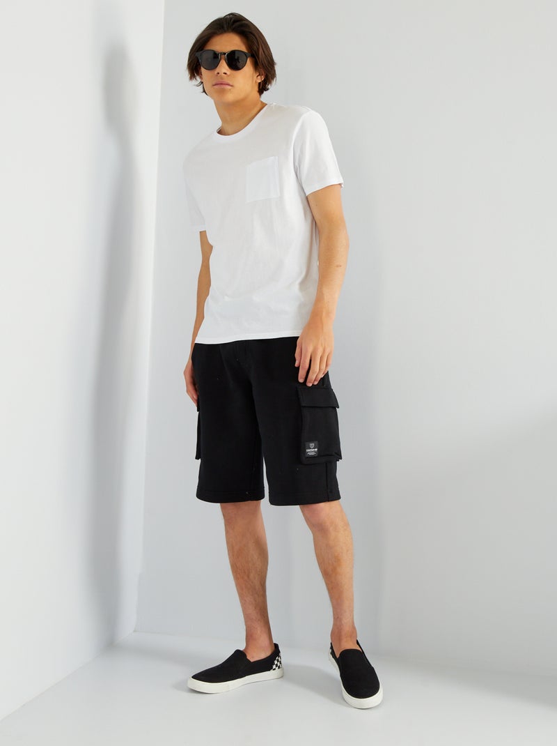 Camiseta de manga corta con bolsillos en el pecho Blanco - Kiabi