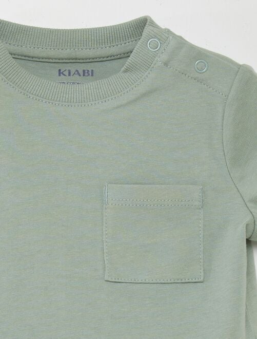 Camiseta de manga corta con bolsillos - Kiabi