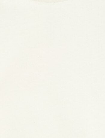 Camiseta de manga corta con bordado inglés