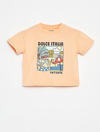 Camiseta de manga corta con bordado