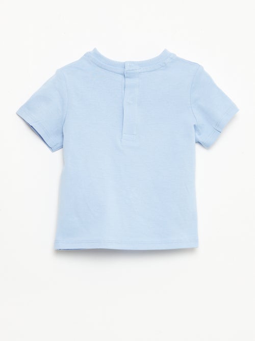 Camiseta de manga corta con bordados - Kiabi