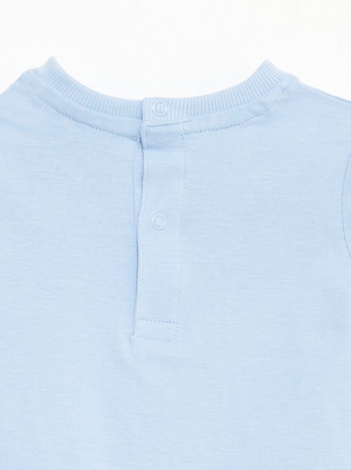 Camiseta de manga corta con bordados - Kiabi