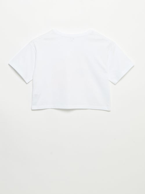 Camiseta de manga corta con bordados - Kiabi Camiseta de manga corta con bordados - Kiabi