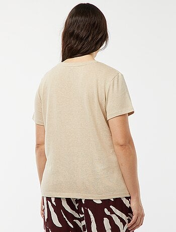 Camiseta de manga corta con bordados 'botas western'