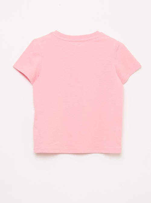 Camiseta de manga corta con bordados - Kiabi