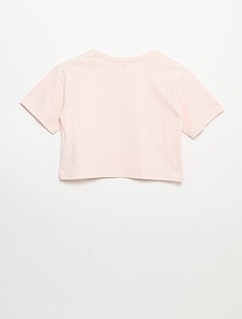Camiseta de manga corta con bordados