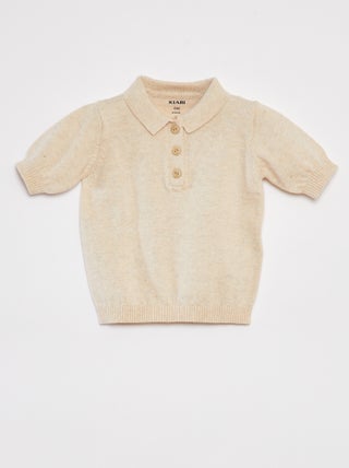 Camiseta de manga corta con cuello de polo