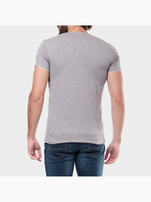 Camiseta de manga corta con cuello en V - Kiabi