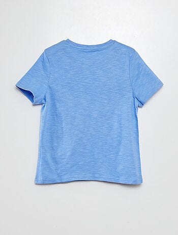 Camiseta de manga corta con cuello panadero