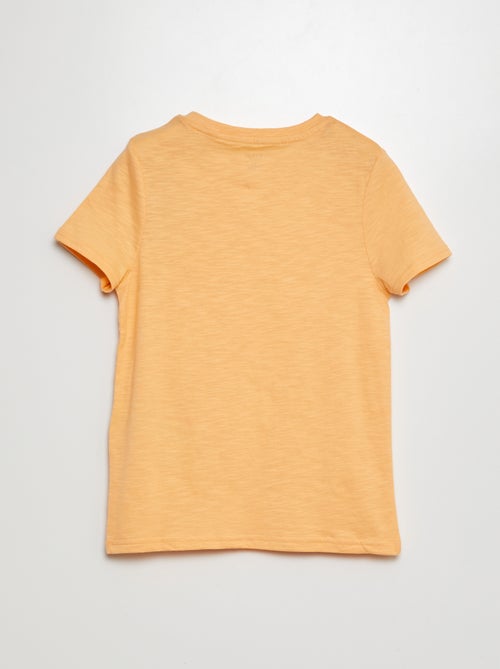 Camiseta de manga corta con cuello panadero - Kiabi