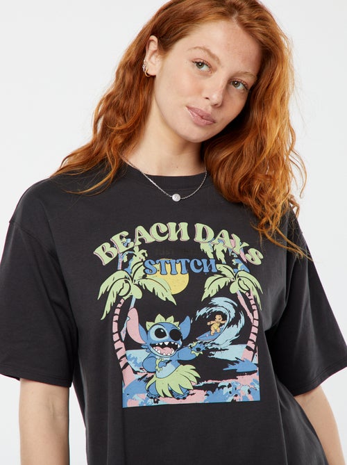 Camiseta de manga corta con cuello redondo 'Disney' - Kiabi