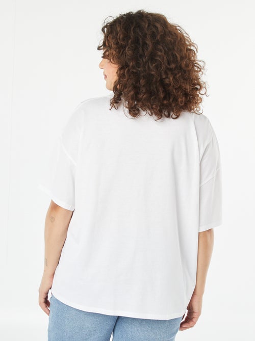 Camiseta de manga corta con cuello redondo 'Disney' - Kiabi