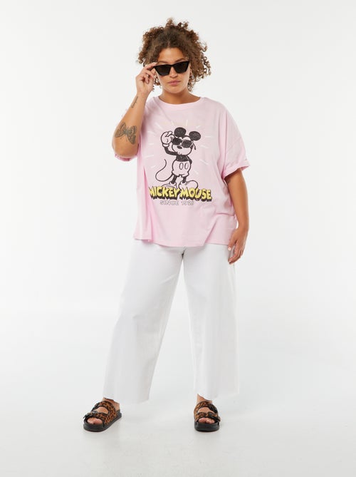 Camiseta de manga corta con cuello redondo 'Disney' - Kiabi