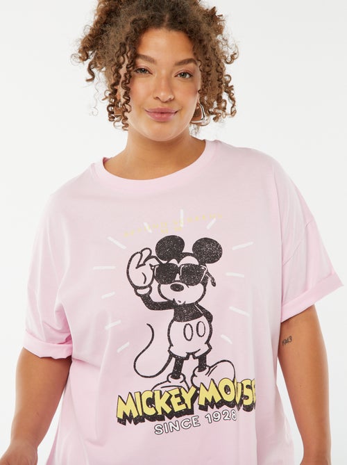 Camiseta de manga corta con cuello redondo 'Disney' - Kiabi