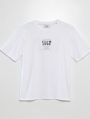 Camiseta de manga corta con cuello redondo estampada 'Produkt'