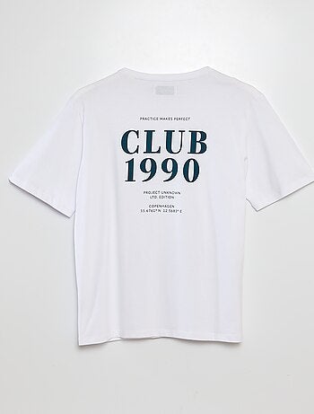 Camiseta de manga corta con cuello redondo estampada 'Produkt'