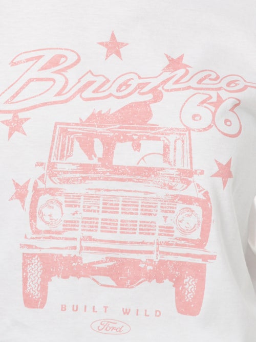 Camiseta de manga corta con cuello redondo 'Ford' - Kiabi