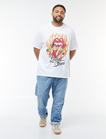 Camiseta de manga corta con cuello redondo 'Rolling Stones'