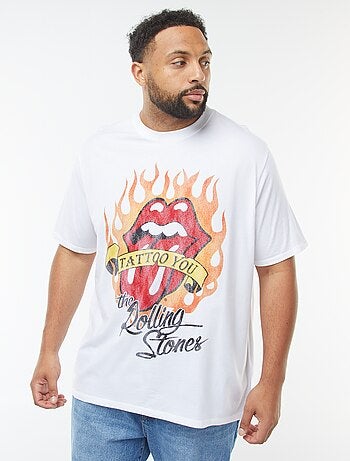 Camiseta de manga corta con cuello redondo 'Rolling Stones'