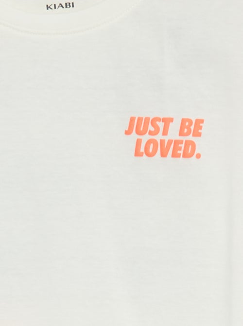 Camiseta de manga corta con detalle Brother - Kiabi