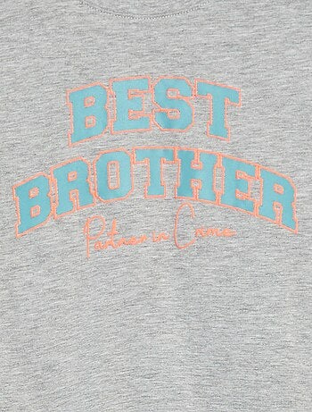 Camiseta de manga corta con detalle Brother