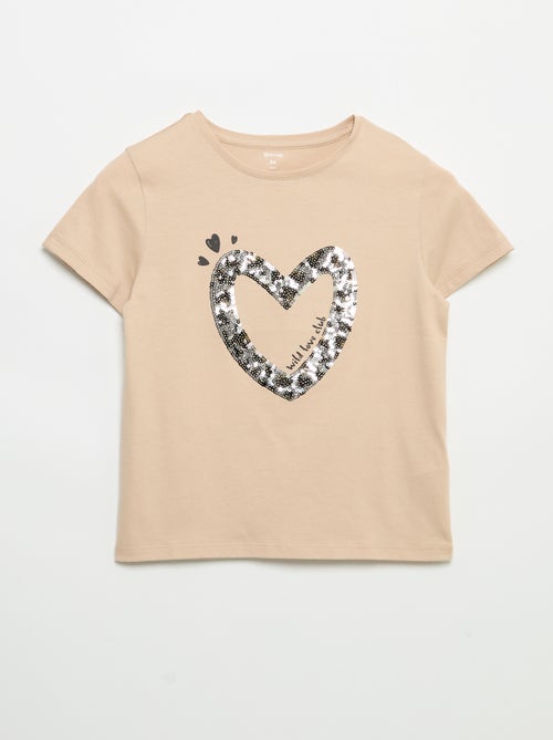 Camiseta de manga corta con diseño - Kiabi