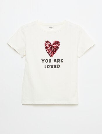 Camiseta de manga corta con diseño