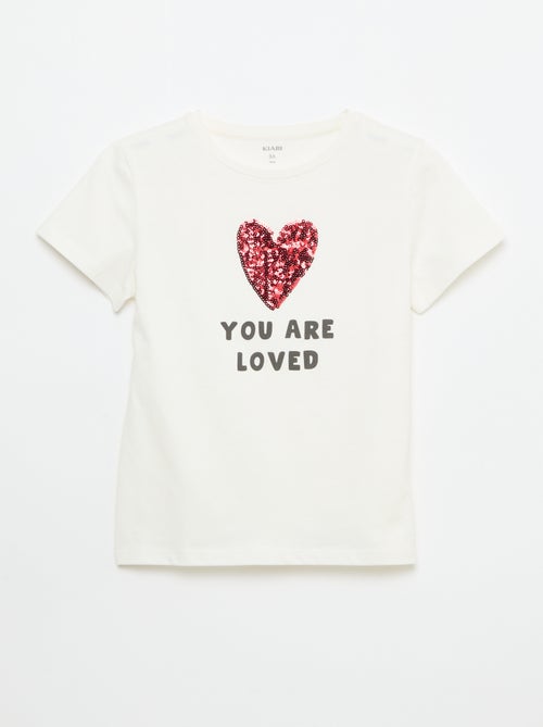 Camiseta de manga corta con diseño - Kiabi