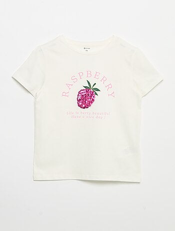 Camiseta de manga corta con diseño