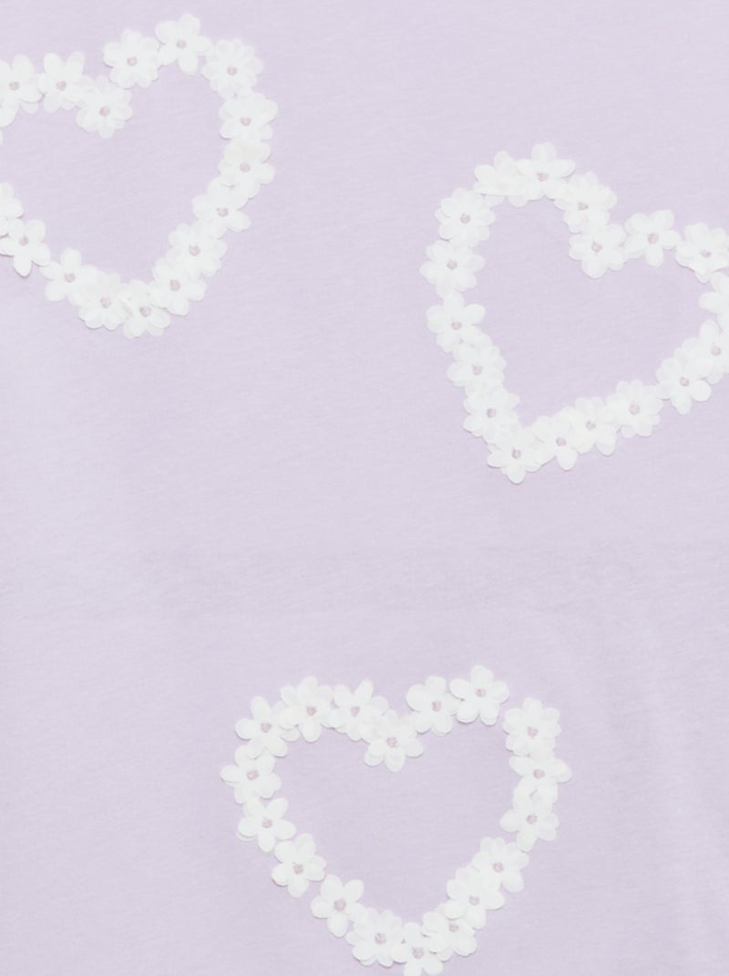 Camiseta de manga corta con diseño Purpura - Kiabi