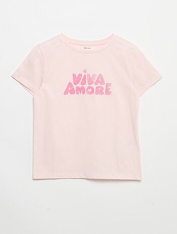 Camiseta de manga corta con diseño