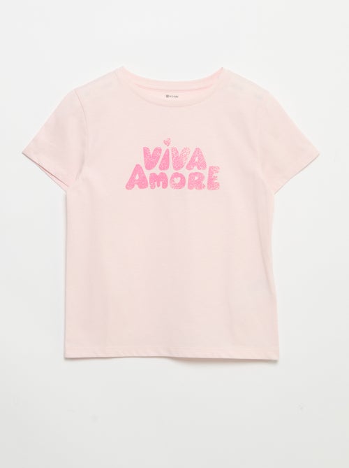 Camiseta de manga corta con diseño - Kiabi