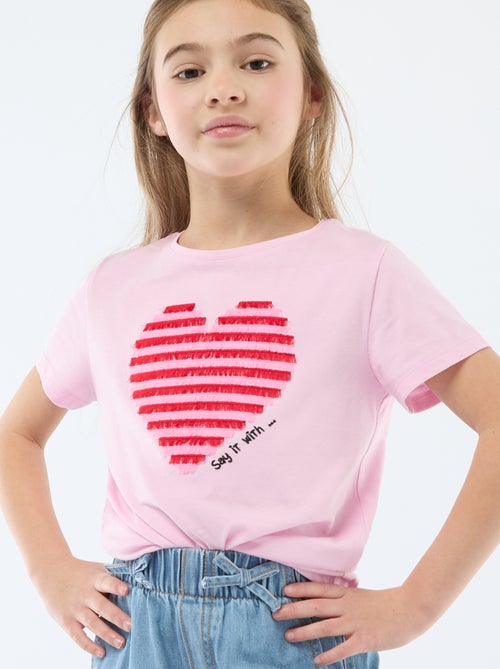 Camiseta de manga corta con diseño - Kiabi