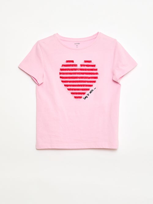 Camiseta de manga corta con diseño - Kiabi