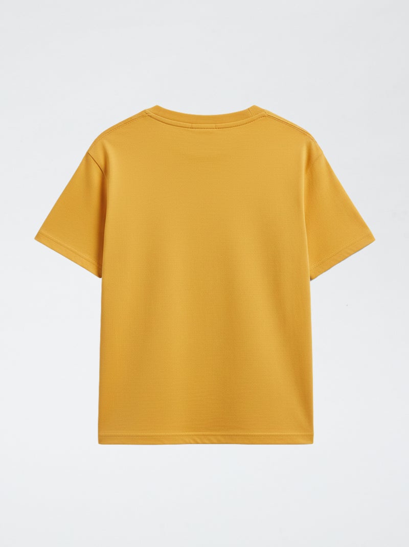 Camiseta de manga corta con estampado Amarillo - Kiabi