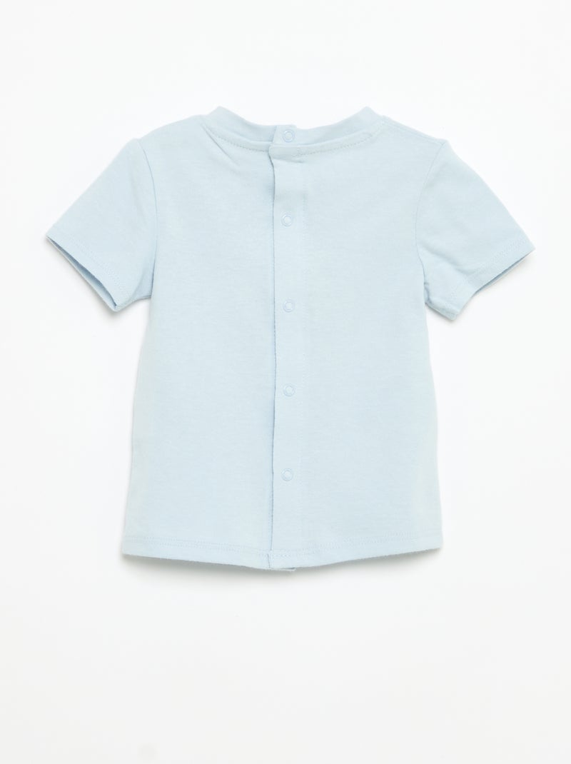 Camiseta de manga corta con estampado Azul - Kiabi