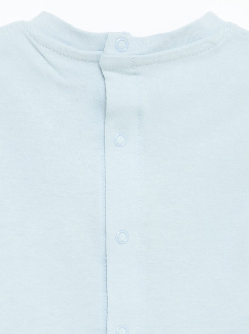 Camiseta de manga corta con estampado Azul - Kiabi