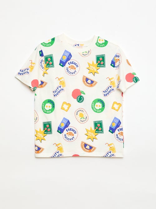 Camiseta de manga corta con estampado - Kiabi