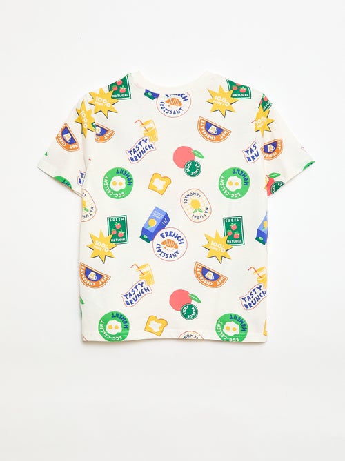 Camiseta de manga corta con estampado - Kiabi