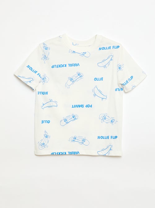 Camiseta de manga corta con estampado - Kiabi