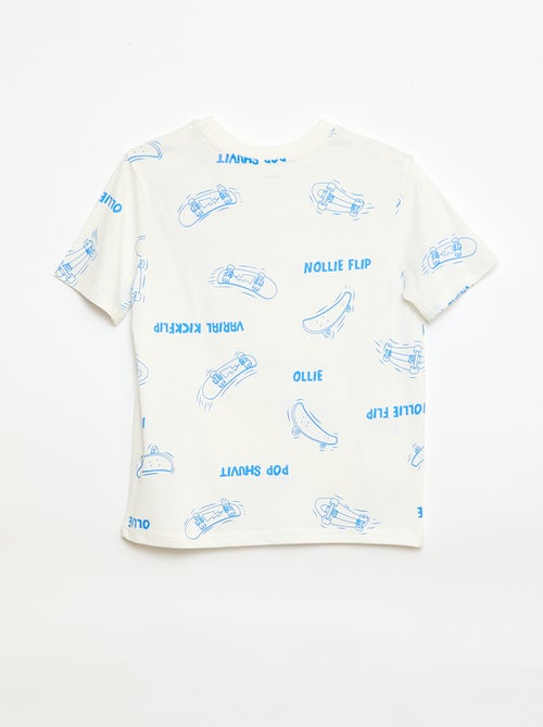 Camiseta de manga corta con estampado - Kiabi