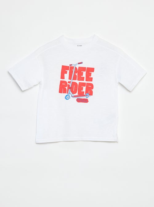 Camiseta de manga corta con estampado - Kiabi