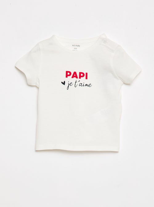 Camiseta de manga corta con estampado - Kiabi