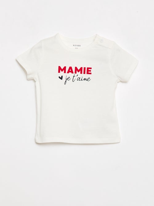 Camiseta de manga corta con estampado - Kiabi