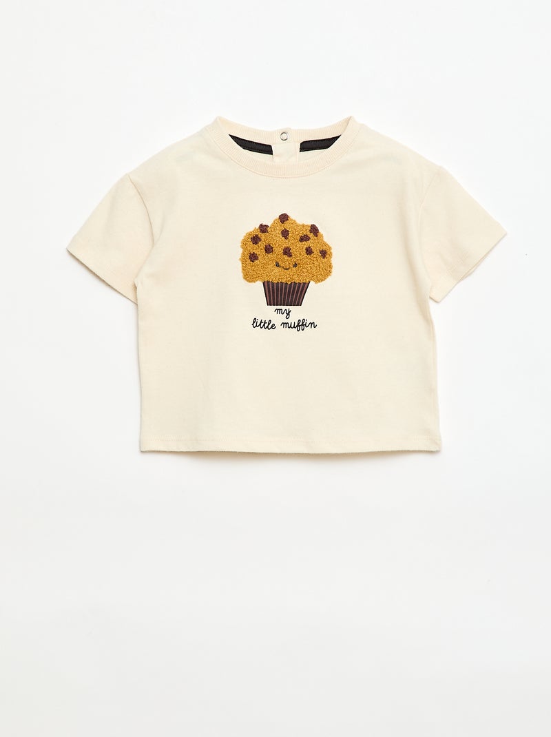 Camiseta de manga corta con estampado Blanco - Kiabi