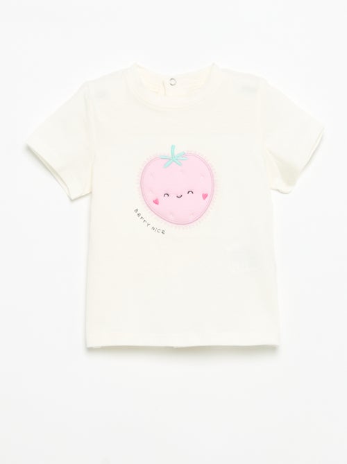 Camiseta de manga corta con estampado - Kiabi