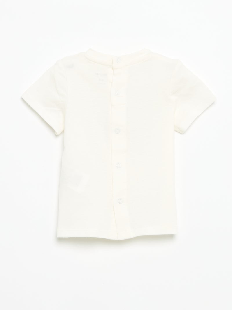 Camiseta de manga corta con estampado Blanco - Kiabi