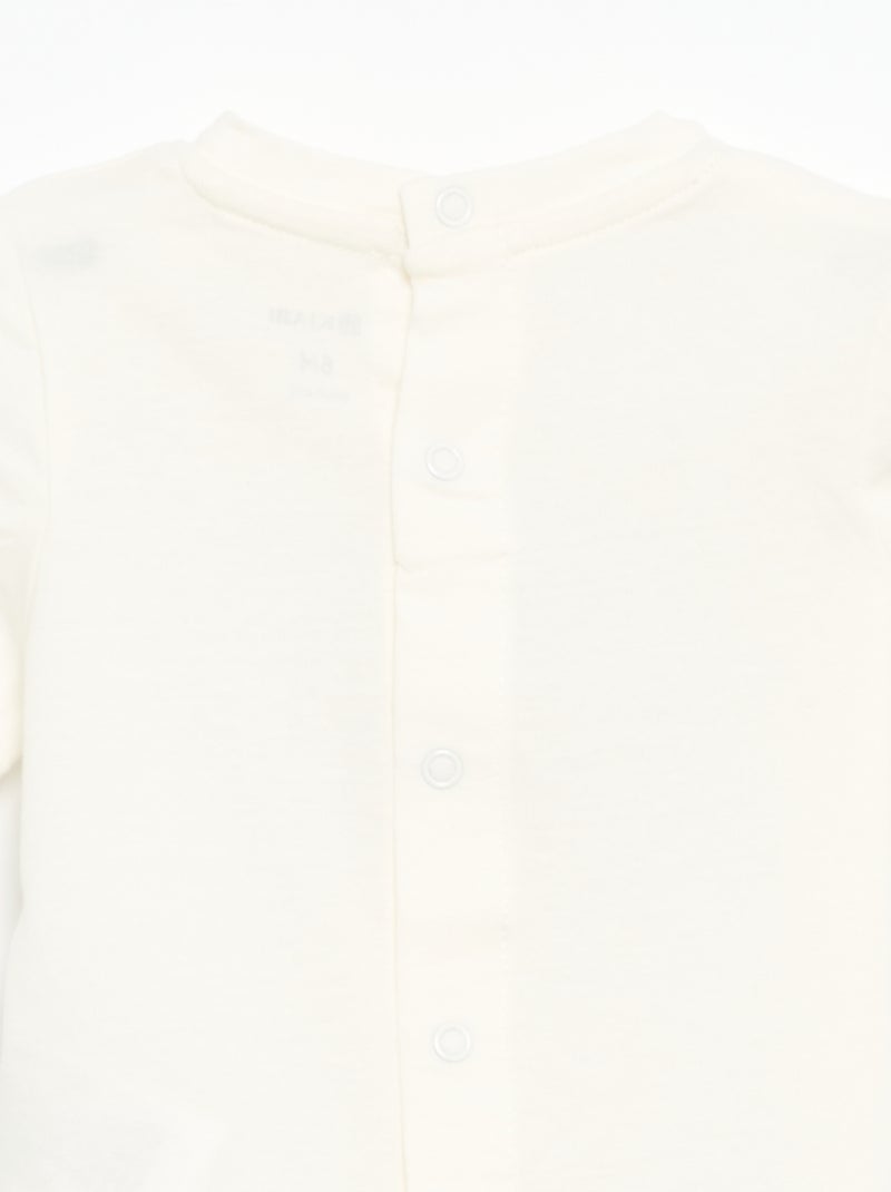 Camiseta de manga corta con estampado Blanco - Kiabi